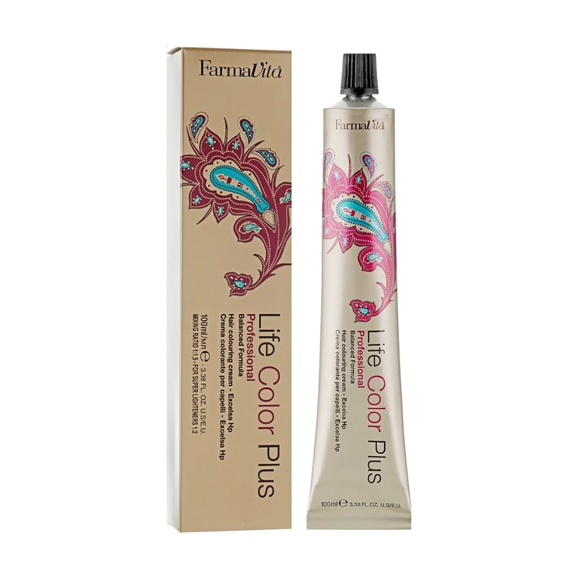 Уцінка! Перманентна крем-фарба для волосся FarmaVita Life Color Plus Hair Colouring Cream 5.00 Насичений світло-каштановий, 100 мл
